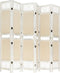 vidaXL - Kamerscherm - met - 6 - panelen - 210x165 - cm - stof - crèmekleurig