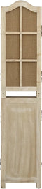 vidaXL - Kamerscherm - met - 6 - panelen - 214x165 - cm - stof - bruin