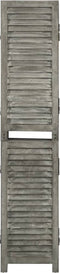 vidaXL - Kamerscherm - met - 6 - panelen - 214x166 - cm - massief - hout - grijs