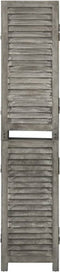 vidaXL - Kamerscherm - met - 6 - panelen - 214x166 - cm - massief - hout - grijs
