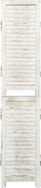 vidaXL - Kamerscherm - met - 6 - panelen - 215x166 - cm - massief - hout - antiekwit