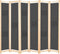 vidaXL - Kamerscherm - met - 6 - panelen - 240x170x4 - cm - stof - grijs