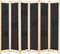 vidaXL - Kamerscherm - met - 6 - panelen - 240x170x4 - cm - stof - zwart