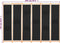 vidaXL - Kamerscherm - met - 6 - panelen - 240x170x4 - cm - stof - zwart