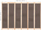 vidaXL - Kamerscherm - met - 6 - panelen - 240x170x4 - cm - stof - bruin