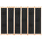 vidaXL - Kamerscherm - met - 6 - panelen - 240x170x4 - cm - stof - zwart