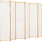 vidaXL - Kamerscherm - met - 6 - panelen - 240x170x4 - cm - stof - crème