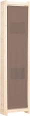 vidaXL - Kamerscherm - met - 6 - panelen - 240x170x4 - cm - stof - bruin