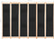 vidaXL - Kamerscherm - met - 6 - panelen - 240x170x4 - cm - stof - zwart