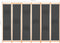 vidaXL - Kamerscherm - met - 6 - panelen - 240x170x4 - cm - stof - grijs