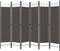 vidaXL - Kamerscherm - met - 6 - panelen - 240x180 - cm - antraciet