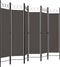 vidaXL - Kamerscherm - met - 6 - panelen - 240x180 - cm - antraciet