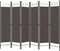 vidaXL - Kamerscherm - met - 6 - panelen - 240x180 - cm - antraciet