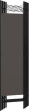 vidaXL - Kamerscherm - met - 6 - panelen - 240x180 - cm - antraciet
