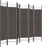 vidaXL - Kamerscherm - met - 6 - panelen - 240x180 - cm - antraciet