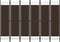 vidaXL - Kamerscherm - met - 6 - panelen - 240x180 - cm - bruin