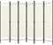 vidaXL - Kamerscherm - met - 6 - panelen - 240x180 - cm - wit