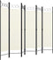 vidaXL - Kamerscherm - met - 6 - panelen - 240x180 - cm - wit