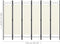 vidaXL - Kamerscherm - met - 6 - panelen - 240x180 - cm - wit