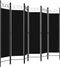 vidaXL - Kamerscherm - met - 6 - panelen - 240x180 - cm - zwart