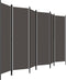 vidaXL - Kamerscherm - met - 6 - panelen - 300x180 - cm - antraciet