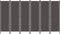 vidaXL - Kamerscherm - met - 6 - panelen - 300x180 - cm - antraciet