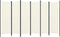 vidaXL - Kamerscherm - met - 6 - panelen - 300x180 - cm - wit