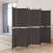 vidaXL - Kamerscherm - met - 6 - panelen - 300x200 - cm - stof - bruin