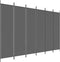 vidaXL - Kamerscherm - met - 6 - panelen - 300x200 - cm - stof - antracietkleurig
