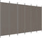 vidaXL - Kamerscherm - met - 6 - panelen - 300x200 - cm - stof - antracietkleurig