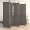 vidaXL - Kamerscherm - met - 6 - panelen - 300x200 - cm - stof - antracietkleurig
