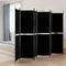 vidaXL - Kamerscherm - met - 6 - panelen - 300x200 - cm - stof - zwart