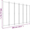 vidaXL - Kamerscherm - met - 6 - panelen - 300x200 - cm - stof - zwart