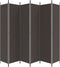 vidaXL - Kamerscherm - met - 6 - panelen - 300x220 - cm - stof - bruin