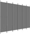 vidaXL - Kamerscherm - met - 6 - panelen - 300x220 - cm - stof - antracietkleurig