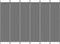 vidaXL - Kamerscherm - met - 6 - panelen - 300x220 - cm - stof - antracietkleurig