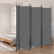 vidaXL - Kamerscherm - met - 6 - panelen - 300x220 - cm - stof - antracietkleurig