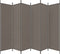 vidaXL - Kamerscherm - met - 6 - panelen - 300x220 - cm - stof - antracietkleurig