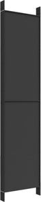 vidaXL - Kamerscherm - met - 6 - panelen - 300x220 - cm - stof - zwart