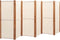 vidaXL - Kamerscherm - met - 6 - panelen - 420x180 - cm - crèmewit