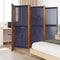 vidaXL - Kamerscherm - met - 6 - panelen - 420x180 - cm - donkerblauw