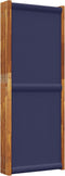 vidaXL - Kamerscherm - met - 6 - panelen - 420x180 - cm - donkerblauw