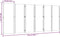 vidaXL - Kamerscherm - met - 6 - panelen - 420x180 - cm - taupe