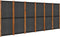 vidaXL - Kamerscherm - met - 6 - panelen - 420x180 - cm - zwart