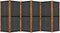 vidaXL - Kamerscherm - met - 6 - panelen - 420x180 - cm - zwart