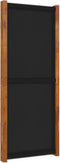 vidaXL - Kamerscherm - met - 6 - panelen - 420x180 - cm - zwart