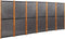 vidaXL - Kamerscherm - met - 6 - panelen - 420x180 - cm - zwart