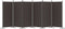 vidaXL - Kamerscherm - met - 6 - panelen - 520x180 - cm - stof - bruin