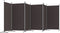 vidaXL - Kamerscherm - met - 6 - panelen - 520x180 - cm - stof - bruin