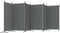 vidaXL - Kamerscherm - met - 6 - panelen - 520x180 - cm - stof - antracietkleurig